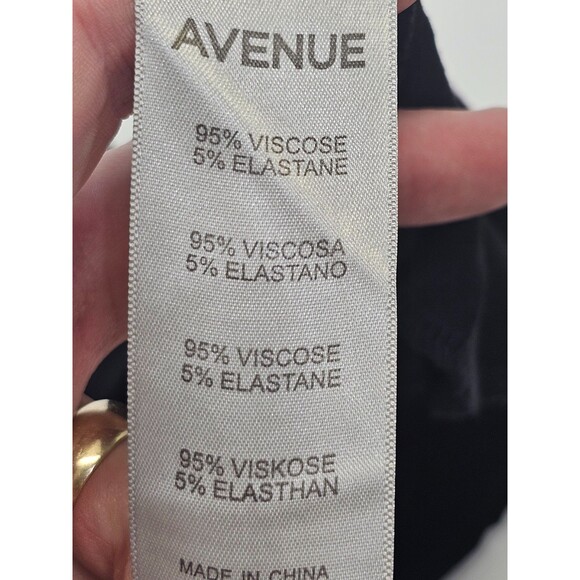 NEW Avenue 18/20 Plus Jersey Knit Shorts Elastic Waist Black Soft Casual baggy - Picture 6 of 7